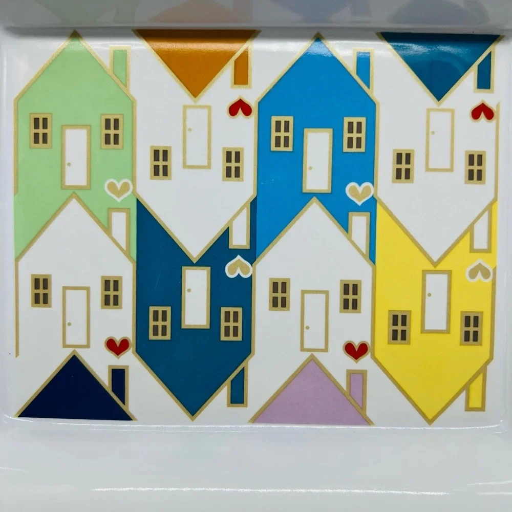 Pottery Barn Habitat For Humanity House Pattern Rectangular Decorative Dish